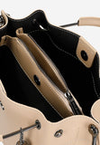 Wojas Beige Leather Tote Bag | 80335-54