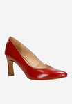 Wojas Red Leather High Heels (7.5 cm/~ 2.95 in) | 3501555