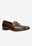 Wojas Brown Leather Loafers | 10152-53