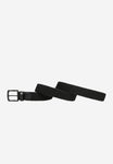Wojas Black Braided Belt with Leather Elements | 93009-71