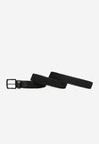 Wojas Black Braided Belt with Leather Elements | 93009-71