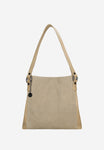 Wojas Beige Embossed Leather Tote Bag | 9859-74