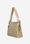 Wojas Beige Embossed Leather Tote Bag | 9859-74