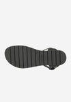 Wojas Black and Golden Leather Sandals | 76155-71
