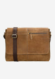 Wojas Brown Leather Messenger Bag | 80356-92
