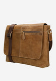 Wojas Brown Leather Messenger Bag | 80356-92