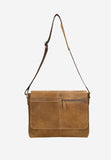 Wojas Brown Leather Messenger Bag | 80356-92