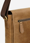 Wojas Brown Leather Messenger Bag | 80354-92