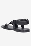 Wojas Men's Black Leather Sandals | 830051