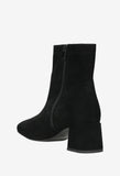 Wojas Black Leather Ankle Boots with Silver Logo | 5509461