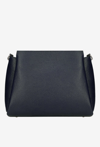 Wojas Navy Blue Leather Crossbody Bag | 8010656