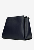 Wojas Navy Blue Leather Crossbody Bag | 8010656