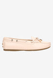 Wojas Light Pink Leather Loafers | 4603554