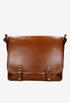 Wojas Brown Leather Messenger Bag | 8014552