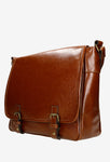 Wojas Brown Leather Messenger Bag | 8014552