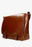 Wojas Brown Leather Messenger Bag | 8014552