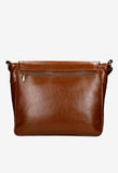 Wojas Brown Leather Messenger Bag | 8014552