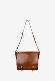 Wojas Brown Leather Messenger Bag | 8014552