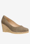 Wojas Light Brown Leather Closed Toe Wedges | 35077-67