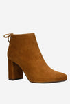Wojas Light Brown Leather Ankle Boots with Zipper | 5508863