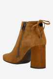 Wojas Light Brown Leather Ankle Boots with Zipper | 5508863