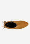 Wojas Light Brown Leather Ankle Boots with Zipper | 5508863