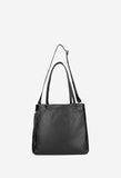 Wojas Women's Double Zipper Black Leather Tote Bag | 8018851