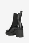 Wojas Black Leather Heeled Insulated Chelsea Boots | 5510951