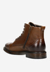 Wojas Brown Leather Ankle Boots | 2403552