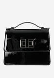 Wojas Black Patent Leather Crossbody Bag | 80215-31