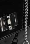 Wojas Black Patent Leather Crossbody Bag | 80215-31
