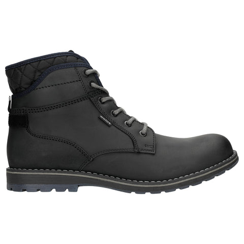 Wojas Black Insulated Leather Worker Style Ankle Boots | 2403171