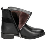 Wojas Black Leather Insulated Ankle Boots | 5505971