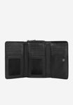 Wojas Black Leather Zip Around Wallet with Decorative Embossing | 91036-51