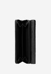 Wojas Black Leather Zip Around Wallet with Decorative Embossing | 91036-51