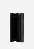 Wojas Black Leather Zip Around Wallet with Decorative Embossing | 91036-51