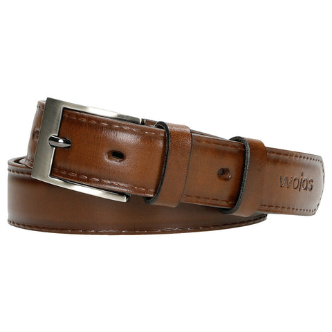 Wojas Men's Classic Brown Leather Belt | 9306752