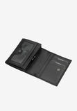 Wojas Black Leather Snap Wallet | 91051-51