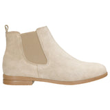 Wojas Beige Velour Leather Chelsea Boots | 9503-64