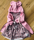 Toddler Girls' Pink Hoodie with Ears | LS-06