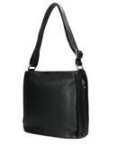Wojas Black Leather Messenger Bag | 8006751