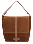 Wojas Light Brown Leather Messenger Bag | 9857-73