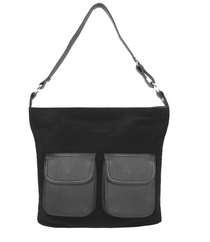 Wojas Black Leather Handbag | 981971