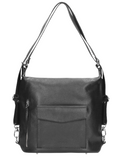 Wojas Black Leather Backpack / Bag | 897351