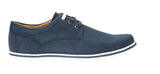 Wojas Navy Blue Lightweight Leather Shoes | 10019-26