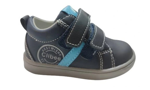 Boys' Navy Blue Sneakers with Star Print | P548BLUE/BLUE