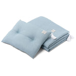 Light Blue Linen Bedding Set | CC-ZM-LMZP