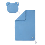 Blue Muslin Bedding Set | CC-ZPB-BR