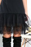Italian-style Black Slip Petticoat | W-106-BL