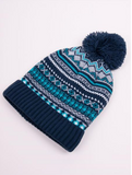 YO! Boys' Dark Blue with Stripes Insulated Beanie ~ 1-3 years | CZZ-0328C